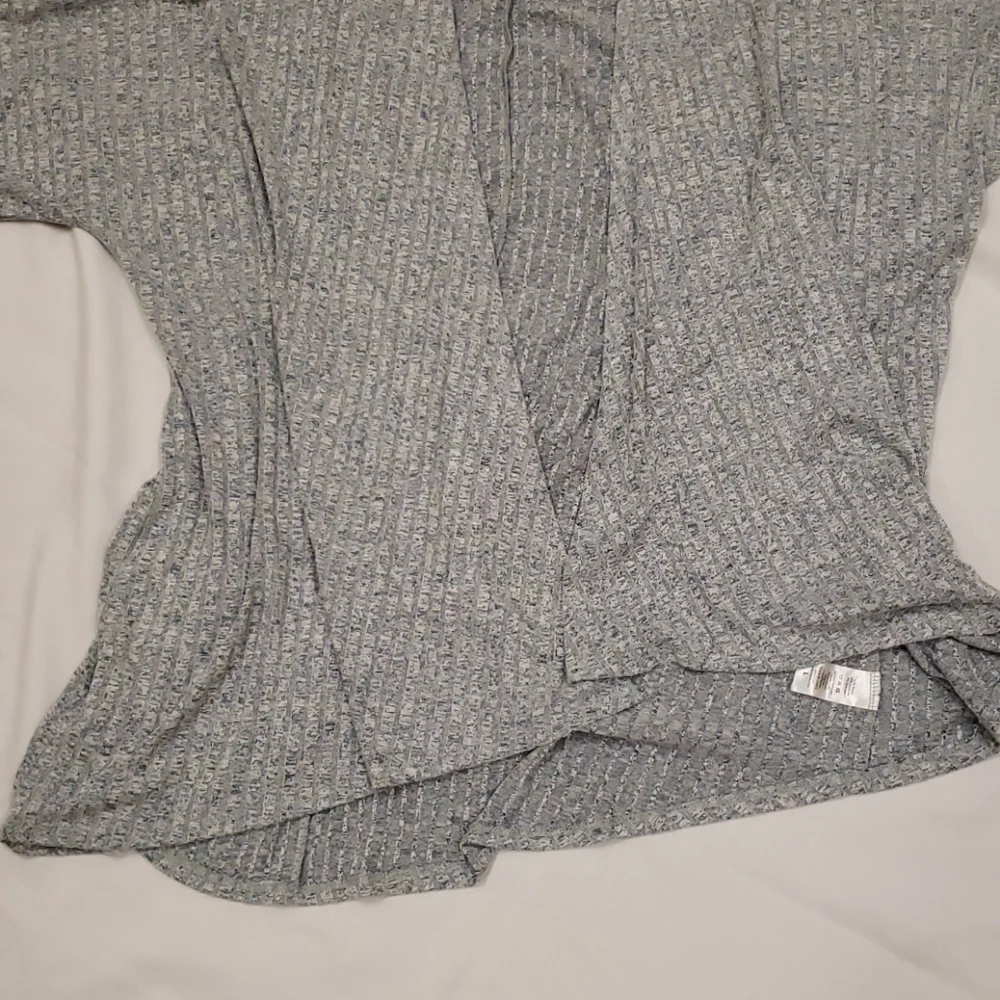 LuLaRoe Heathered Knit Cardigan Blue Grey Women's Large L - Picture 5 of 11
